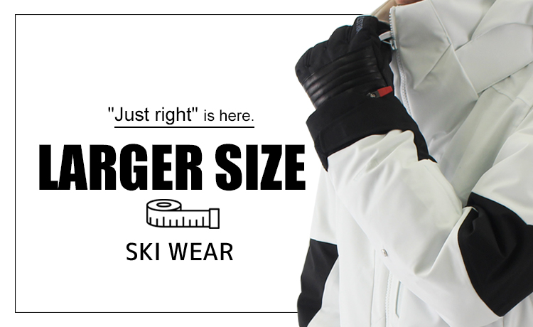 You can find the perfect ski wear for you. Enjoy skiing with peace of mind in large size ski wear!